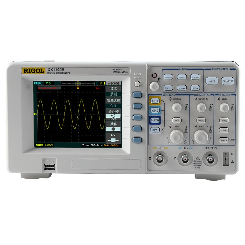 

RIGOL oscilloscope DS1102E DS1052E 100M 50M dual channel digital oscilloscope