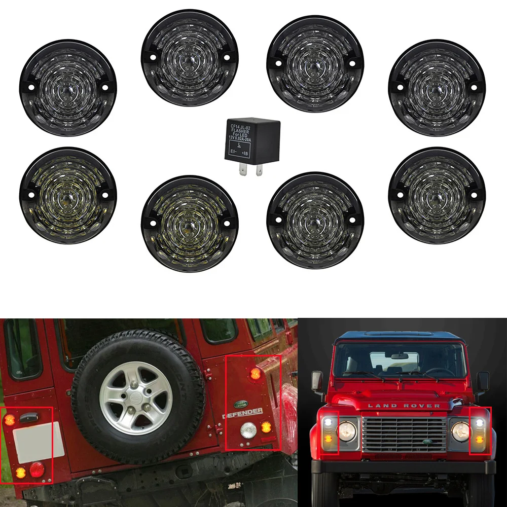 Для Land Rover Defender 90/110 светодиодный светильник обновление Наборы Янтарный Indicatior