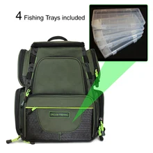 38*17*33 см большой рыболовные снасти мешок открытый Шестерни сумка для доставки прикорма и оснастки компактный снасти рюкзак с 4 Ящик для рыболовной приманки для песка