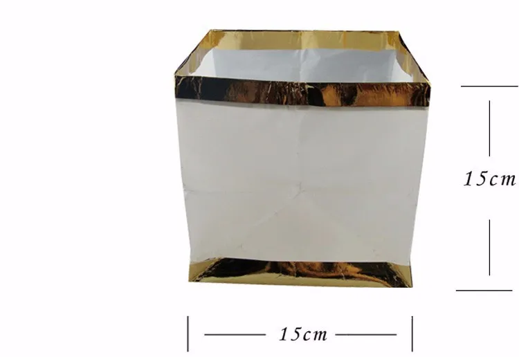Высокое качество 1 шт китайский квадратный бумажный желающий плавающий открытый воды речной свечи фонари лампа