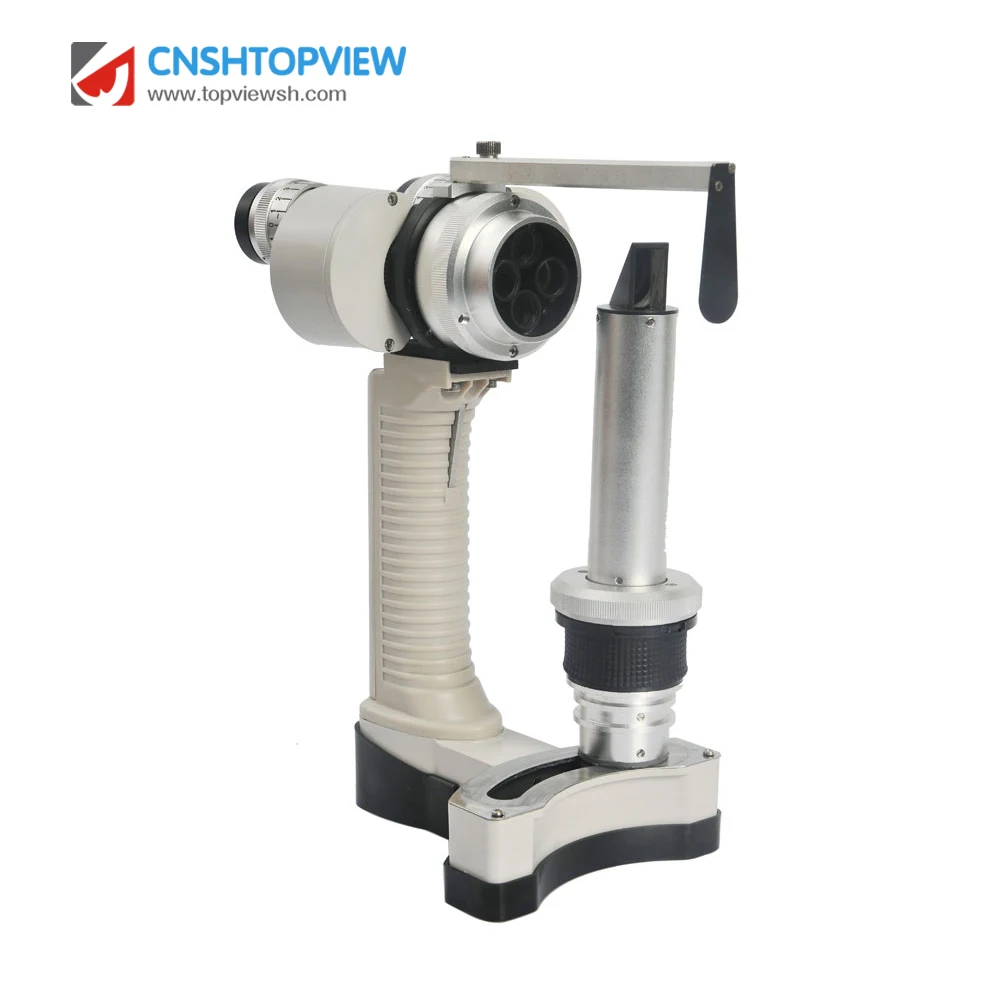 SLM-6L 1 Увеличение офтальмологическая портативная щелевая лампа для микроскопа перезаряжаемая