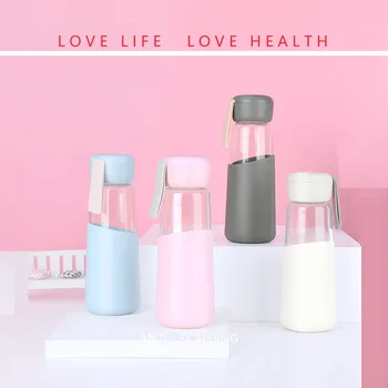 

2019 Explosion Models Korea Cup Creative Couple Cup Single Layer Glass Bottle Office Men And Women Cup