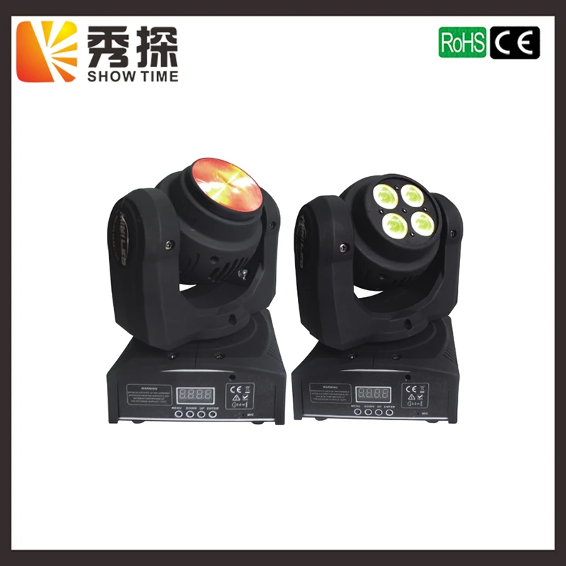 

Free shipping Double sides Mini LED beam&wash moving head DMX 512 control or Auto and Sound Model work Professional for DJ Disco