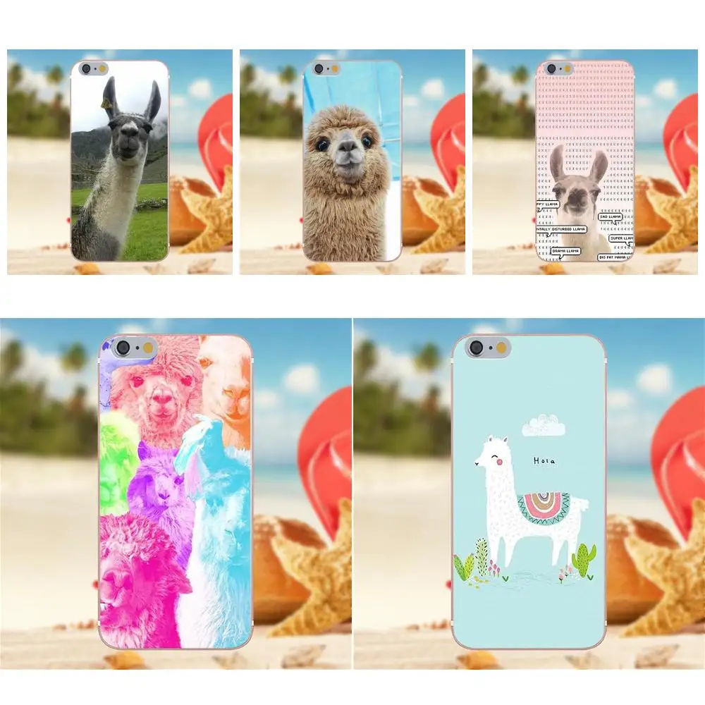 

Oedmeb Swag Llama Alpacas Soft Cell Case For iPhone 4S 5S 5C SE 6S 7 8 Plus X Galaxy Note 5 6 8 S9+ Grand Core Prime Alpha