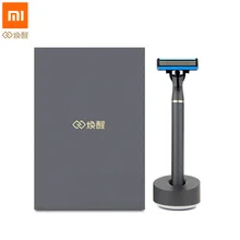 Xiaomi Mi домашняя бритва для бритья бороды H600 ручная бритва Магнитная бритва Сменное бритвенное лезвие для мужчин и женщин