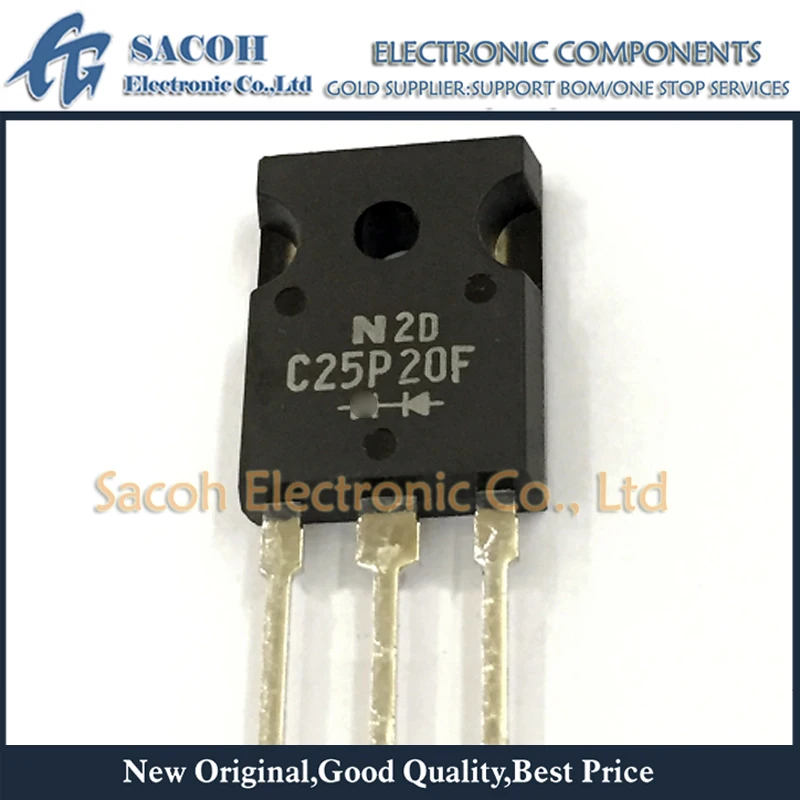 

Free Shipping 10Pcs C25P20F C25P30F C25P40F TO-247 25A 200V/300V/400V Cathode Common Ultra Fast Recovery Diode