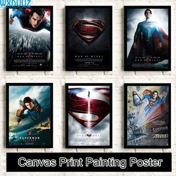 

Superman Movie Painting quality Painting HD Home Decor Art Decor room living posters wall art canvas painting No Frame K19