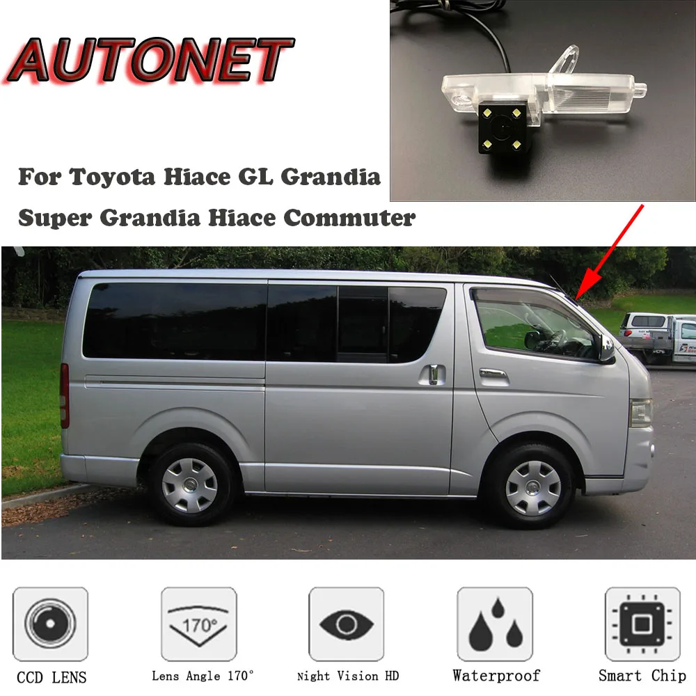 AUTONET для Toyota Hiace GL Grandia Super Commuter CCD/HD резервная камера заднего вида/камера номерного