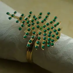 Металлические кольца для салфеток, золотые украшения держатель для салфеток