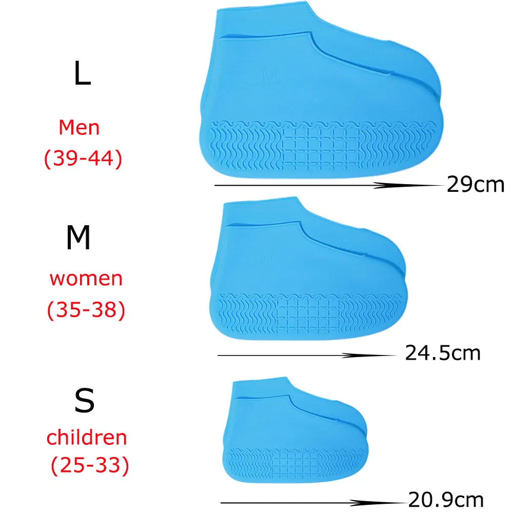 Эластичные резиновые сапоги; Силиконовые чехлы на молнии; галоши для мужчин, женщин и детей; водонепроницаемые бахилы для путешествий