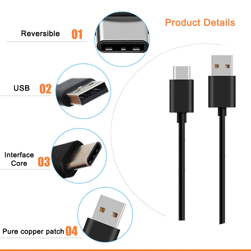Кабель USB C 120 см оригинальный шнур для передачи данных MI Type XIAOMi 9 8 Se 6 X A2 MAX 3 MIX 2 2S 4C 5
