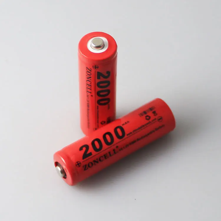 em 1.2 v mh Bateria Recarregável Barbeador Elétrico Câmera Digital Li-ion Célula 2000 Mah No.5 aa ni - Image 2