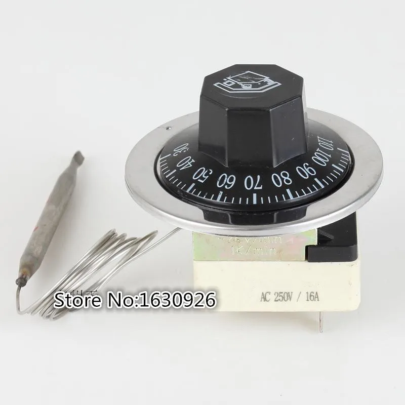 AC 250V 16A 50-300C Dial Thermostat Temperature Control Switch for Electric Oven 