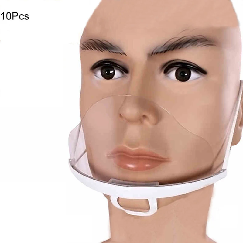 

10PCS Transparent Plastic Mask Environmental Tattoo Cleaning tattoo Supplies Microblading Permanent Makeup accessoire