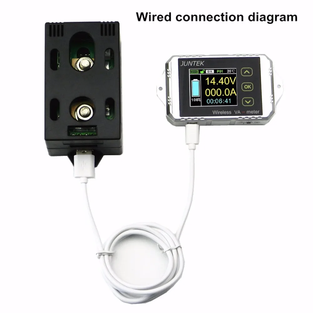 Goedkoop DC 400 V 300A Draadloze Bi directionele Voltmeter Ampèremeter Capaciteit Volt Power Meter Tester Gereedschap