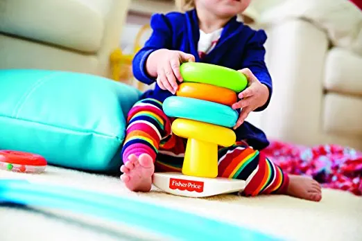 Фишер-Прайс блестящие основы стек и ролл чашки детские развивающие игрушки Pierwsze Klocki Malucha K7166 для детей подарок на день рождения