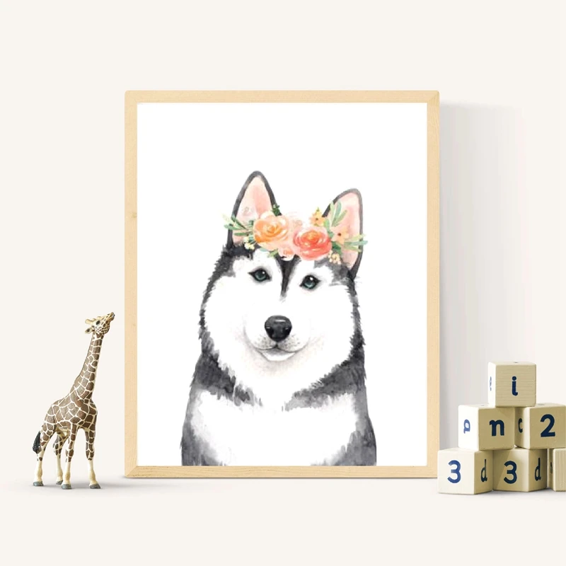 Puppy Dog Canvasl Art Wall Painting Home Decor
