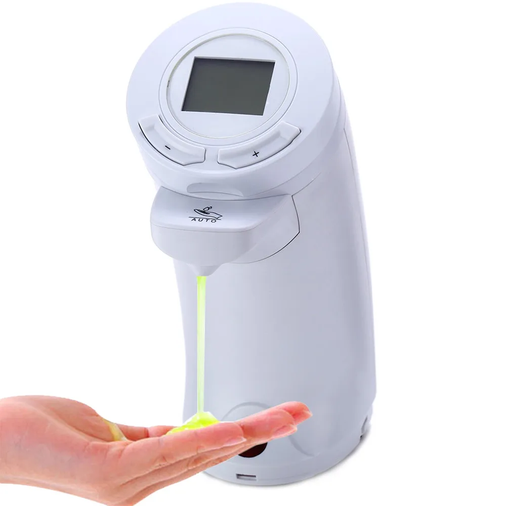 AD-04 250 мл Бесконтактный ЖК-дисплей ABS Автоматический дезинфицирующее средство для мыла дозатор для лосьона бутылка для жидкости для мытья рук для кухни и ванной комнаты