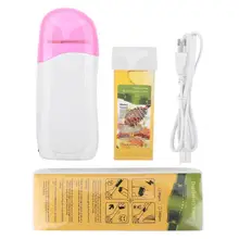 Эпилятор для удаления волос воск депилятор ролик теплый нагревательный аппарат+ 100 шт. Восковая бумага+ восковое удаление волос на теле набор депиляции