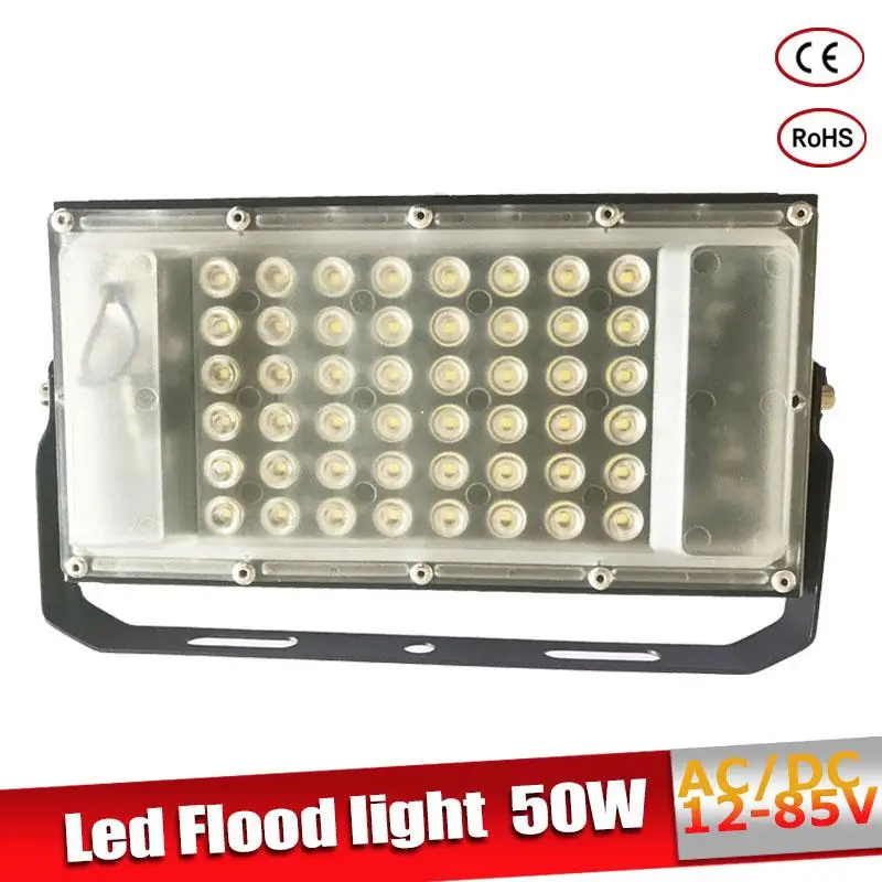 Led Flood Light Waterproof IP65 50W AC/DC12-85V LED Spotlight Refletor Outdoor lighting Wall Lamp Garden Floodlight