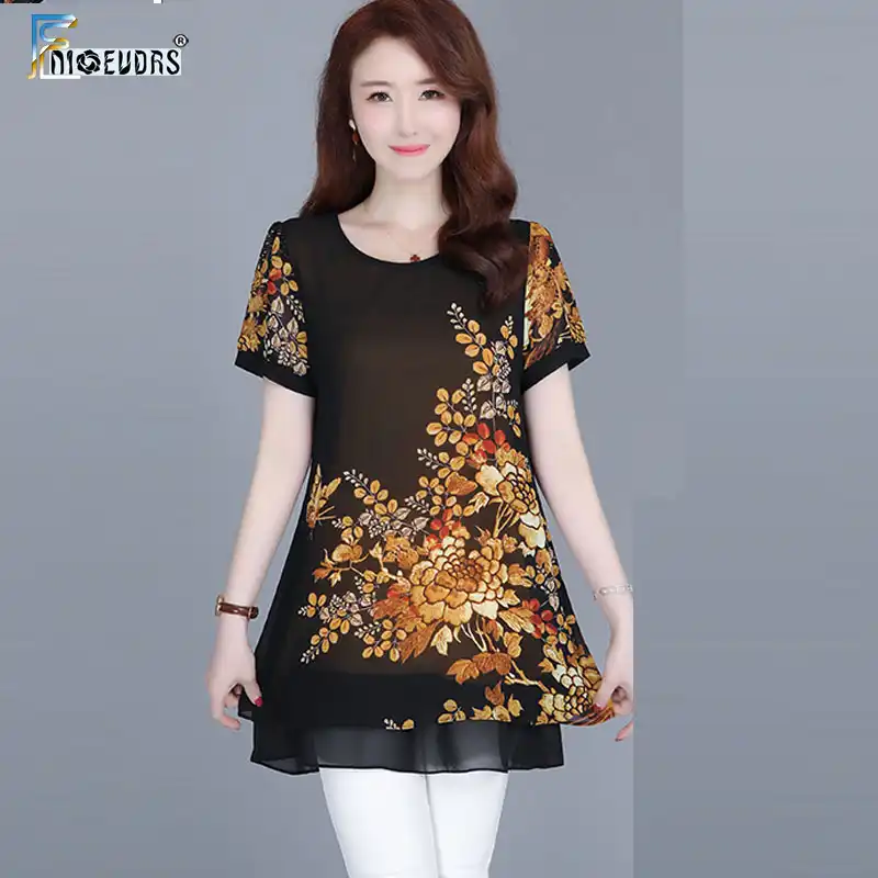 black chiffon plus size top