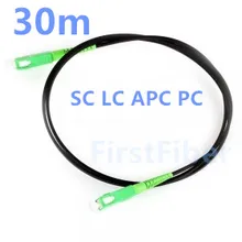 30 m SC lc apc PC FTTH Drop волоконно-оптический кабель, нашивки с бабочками шнур, джемпер для наружного и внутреннего положения