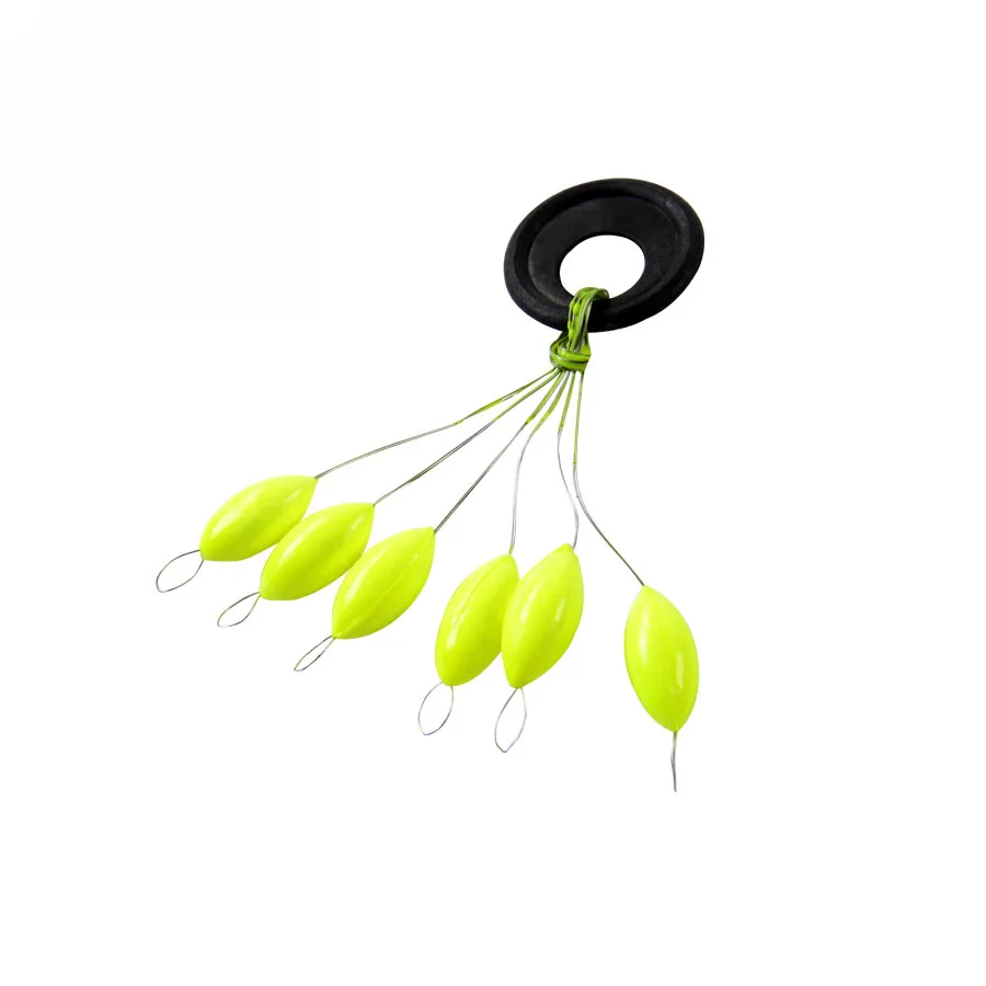 

Yellow Float for river fishing seven-star eva floating product all for fishing accessories suppliers 1sets/6pcs