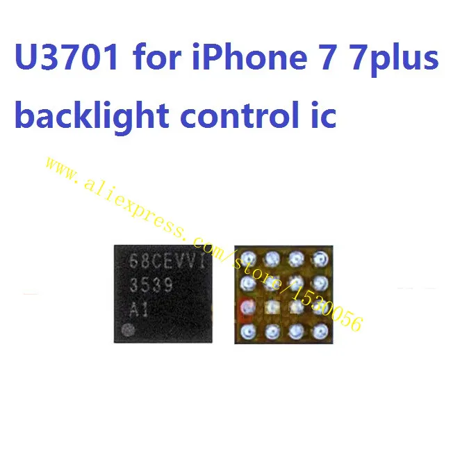 u3701 for iphone 7 7plus backlight control ic chip 16pins back light repair lot of 10 pcs