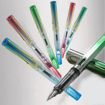 

1pc Posture Correction Fountain Pen Expose/Hooded EF Nib 0.38mm Student Practice Handwriting Ink Pens School Office Supplies