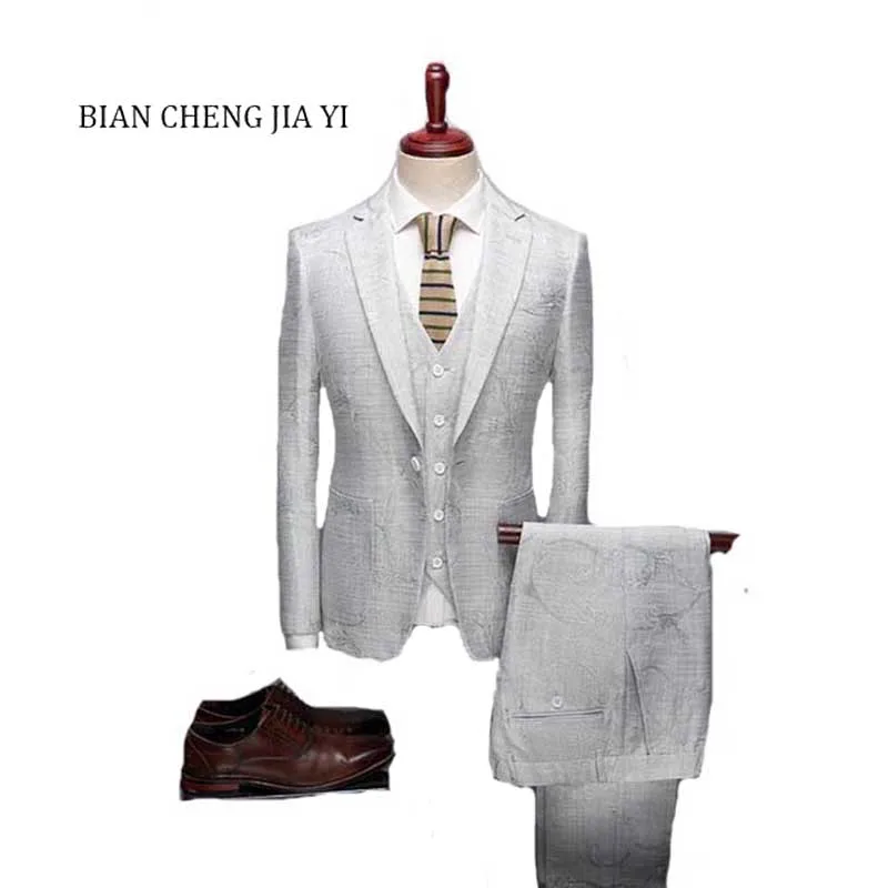 

Fashion New Boutique High quality Mens Wedding suits Formal Suits 3 Pieces Wedding Groom Tuxedos Prom Slim Fit Print suits