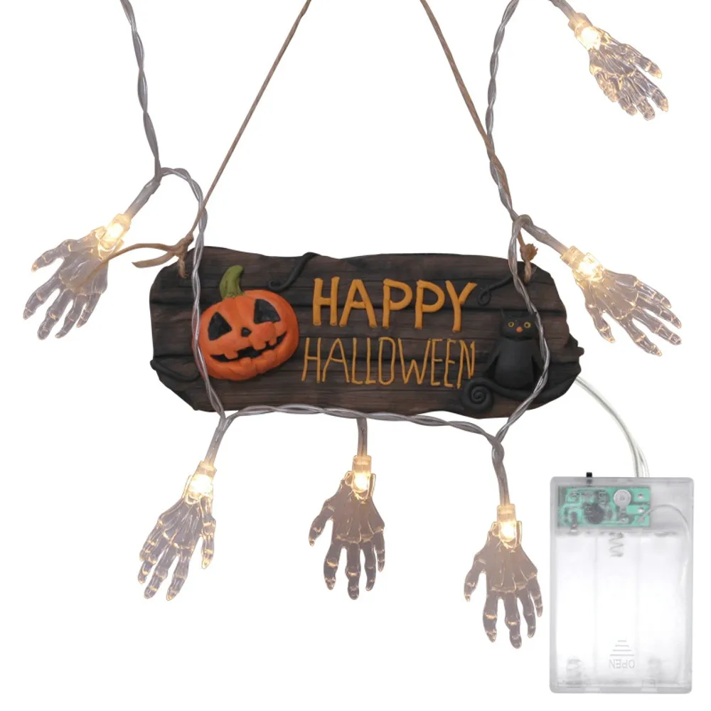 

1.2m Halloween String Light with 10 LED Light Strip Ghost Hand Horror Party Garden Patio Decoration Lantern Dropshipping #A