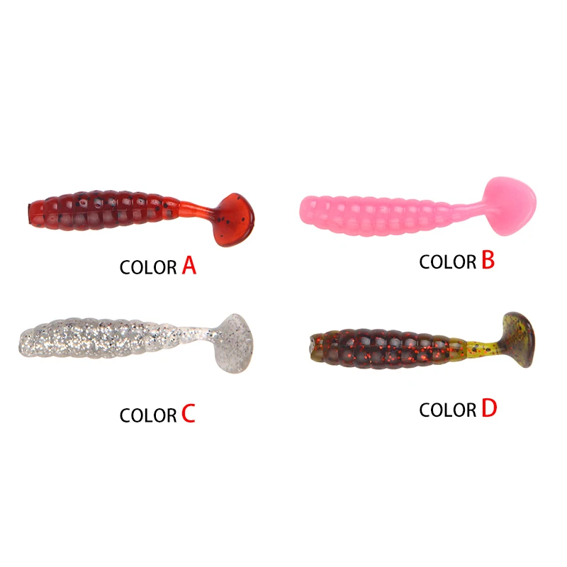 YTQHXY-5-teile-los-Weiche-Angeln-Lockt-1-3g-40mm-Silikon-K-der-Wobbler-Jig-karpfen