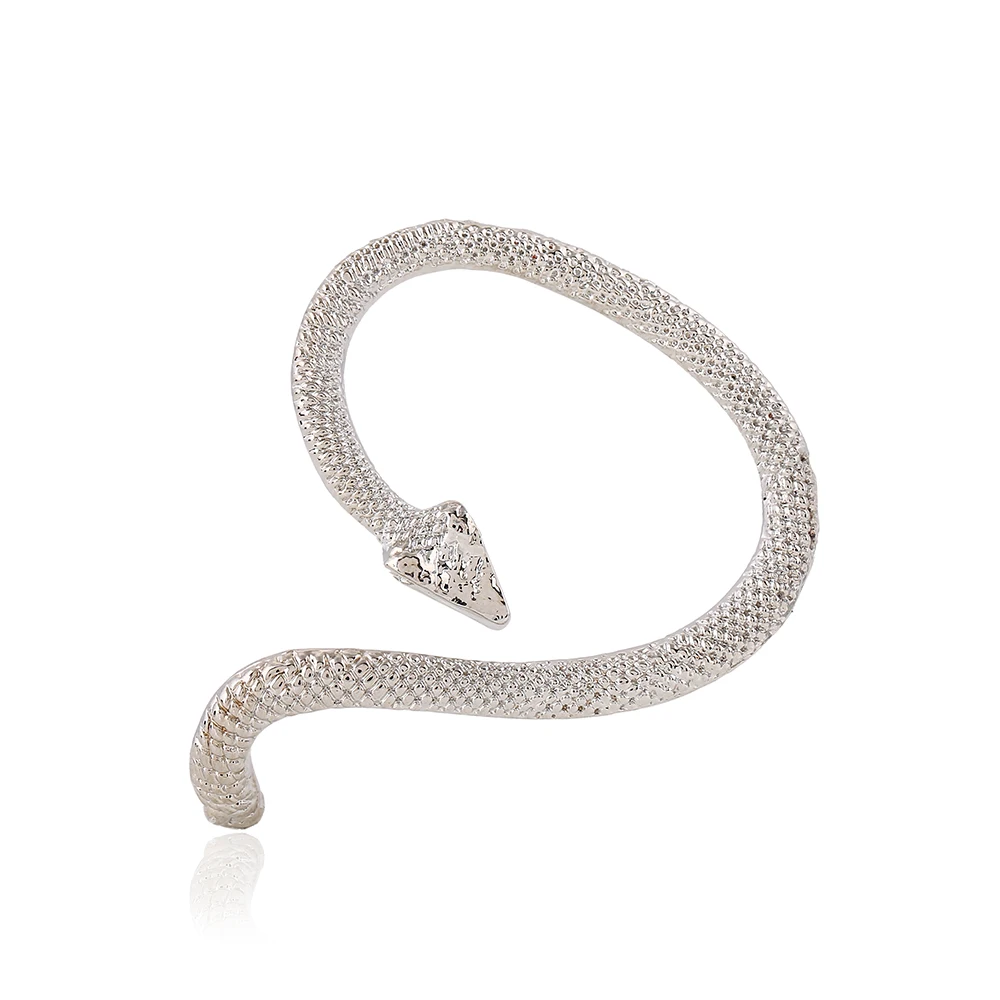 

Free Shipping Serpentine Left Right Silver Gold Earring Clip Ear Cuffs Earring Jewelry FY012