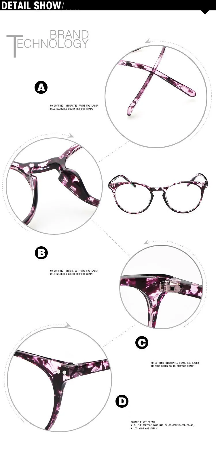 2016 Brand Design Fashion Women eyeglasses Computer Vintage Eye Glasses spectacle Frame For Women Optical Frame Oculos De Grau (22)