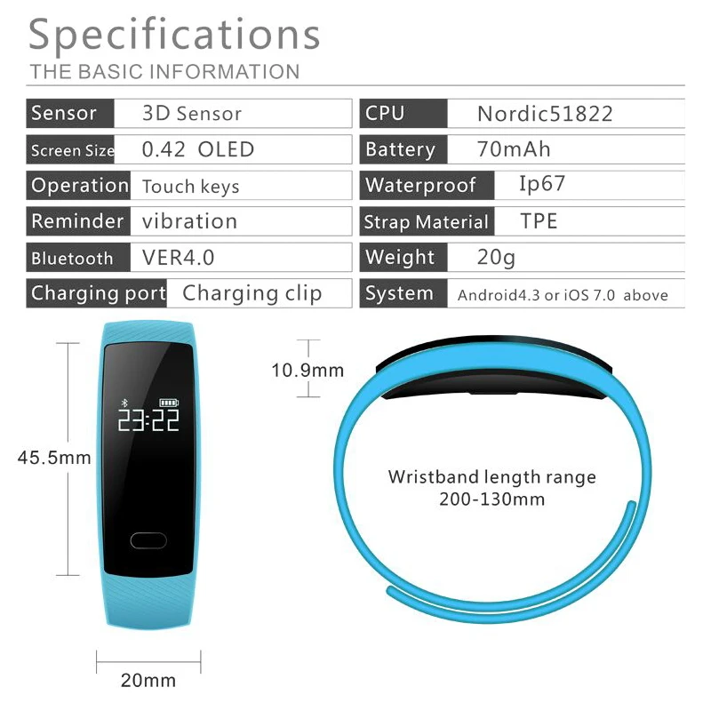 Смарт браслет TWOX QS80 с пульсометром тонометром фитнес трекером|smart bracelet|wristband fitness