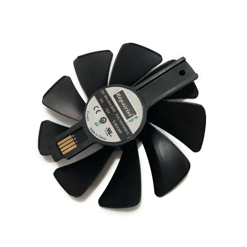 CF10H12D FDC10U12S9 C RX 580/570 GPU VGA вентилятор для охлаждения видеокарты Sapphire NITRO RX580 RX570