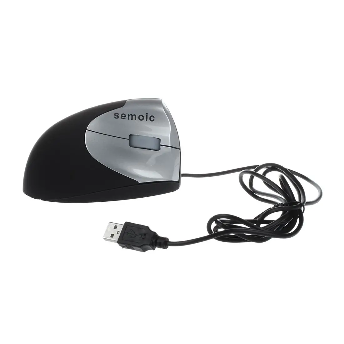 

semoic Connect button USB optical mouse cable 800 dpi Ergonomic design Vertical