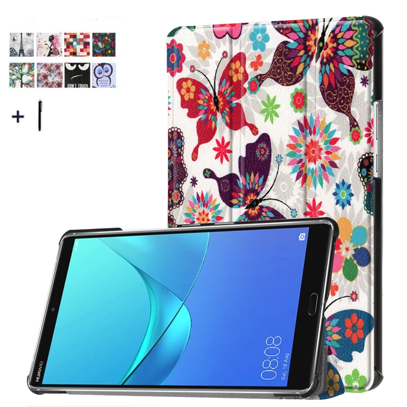 Чехол для HUAWEI MediaPad M5 8 4 '' тонкий кожаный чехол-подставка с откидной крышкой
