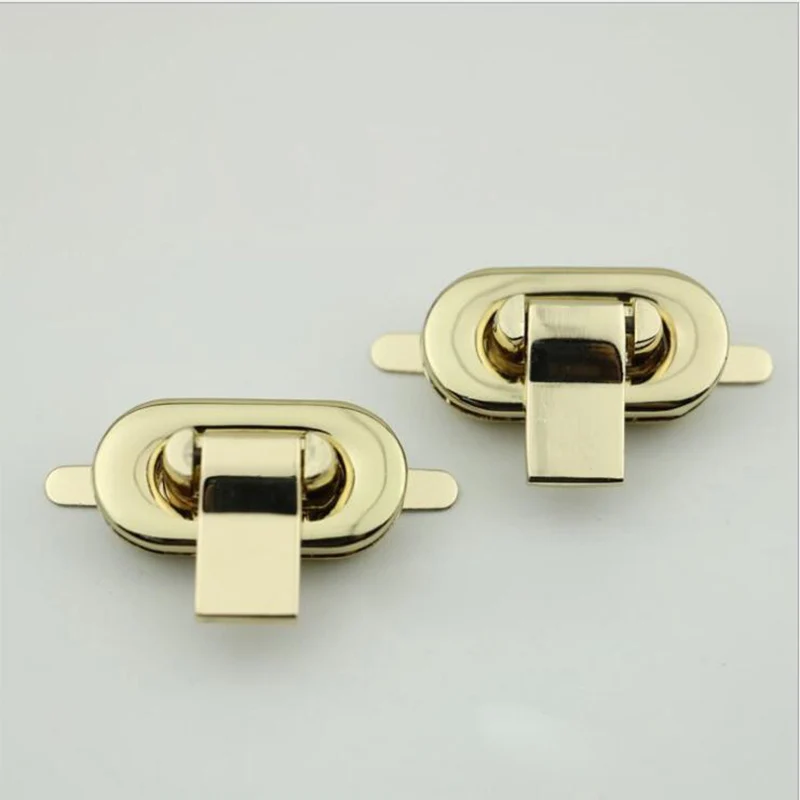 10pcs/lot Luggage hardware accessories Gold die casting twist lock