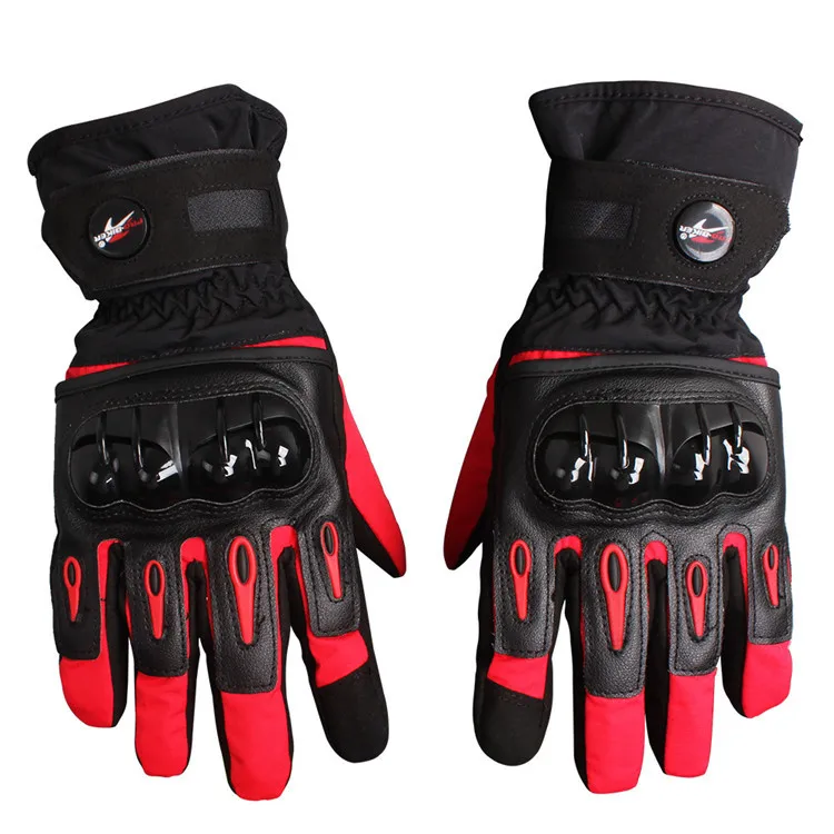 

guantes moto luvas da motocicleta Winter Waterproof Warm Touch Screen Leather Gloves Outdoor Motorcycle Motocross Racing Gloves