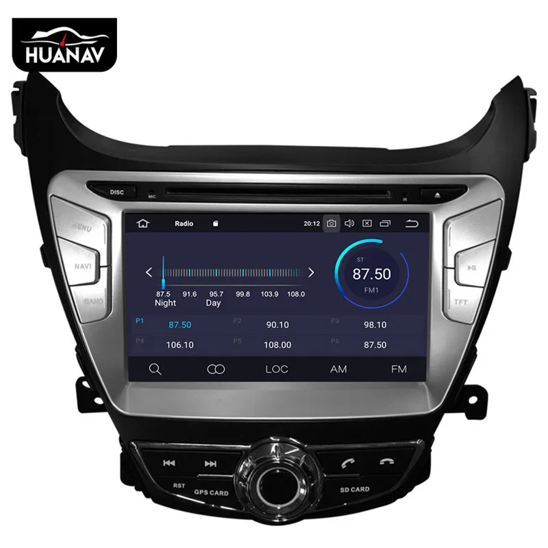 Top Android 9.0 Car DVD Player For Hyundai Elantra(MD)2011 2012 2013 Avante Car radio player GPS navigation 2din 8