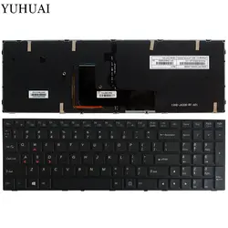 НОВЫЙ США клавиатура для ноутбука Clevo P650 P670RE3 P670RG P650RE3 P650RE6 P650RG игровой красные, черные Клавиатура США подсветкой