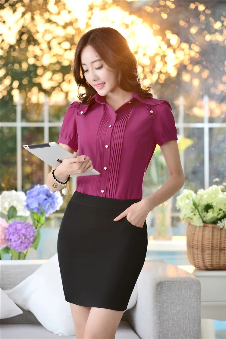 New 2015 Summer Formal Office Uniform Designs Women Work Wear Clothes