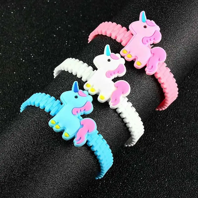 

Fashion Children Lovely Animal Unicorn Charms Bracelet Wristband Kids Charm Birthday Party Gift Bracelets