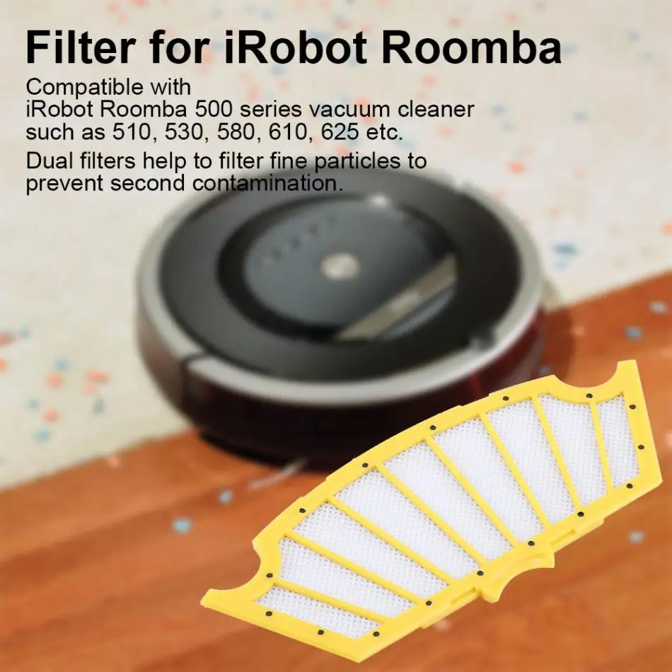 6 шт Замена Фильтр для iRobot Roomba 510 530 580 610 625 пылесос