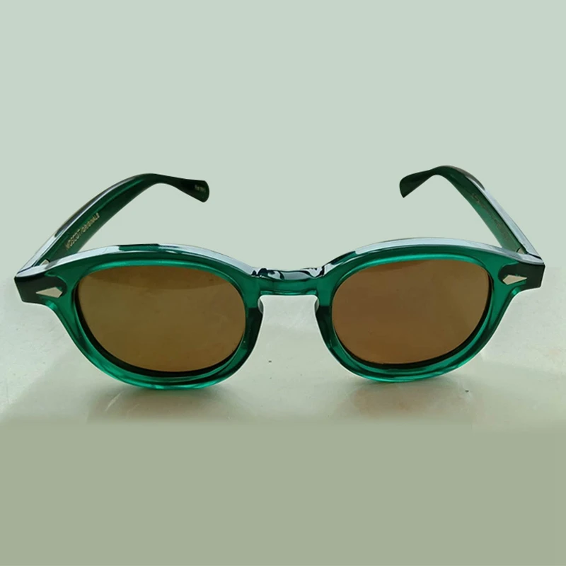 

Green Johnny Depp Sunglasses Men Women Polarized Sun glasses Top quality Acetate Eyewear frame Driving Shades Brand Designer 084