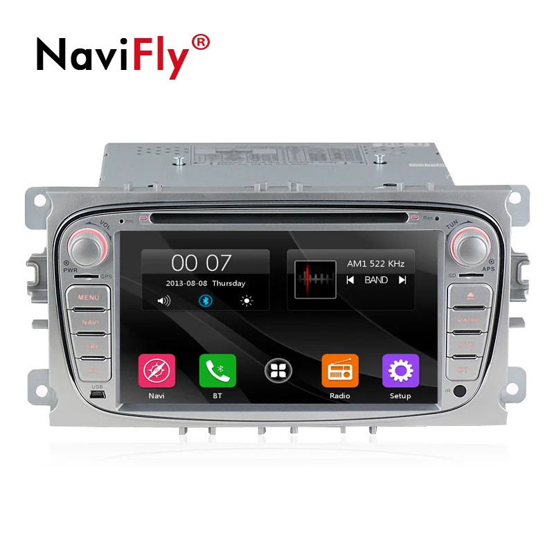 Автомобильная Мультимедийная система Navifly 7 дюймов gps навигация для ford focus 2008 2011