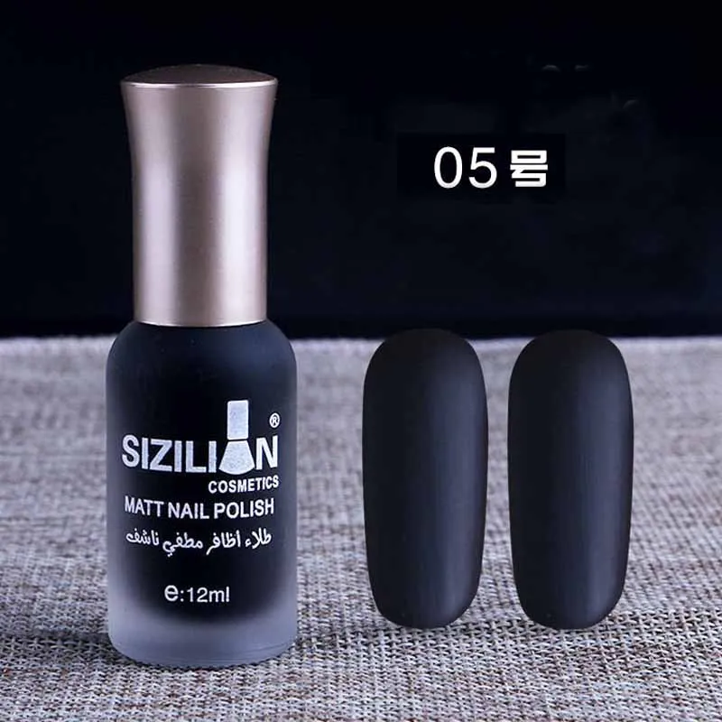 1 Bottle 12ml Matte Dull Nail Polish Fast Dry Long lasting Nail Art Varnish Lacquer Nail Color