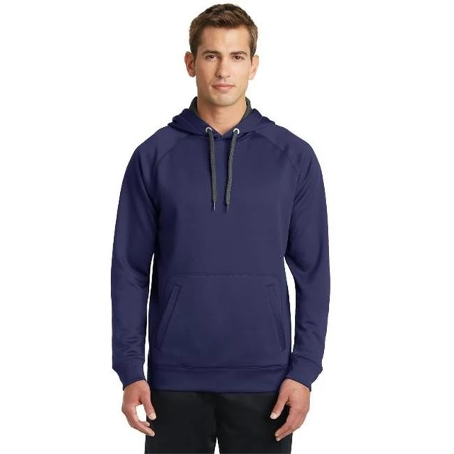Sport-Tek ST250 Tech Fleece Hooded Sweatshirt True Navy - Extra Small