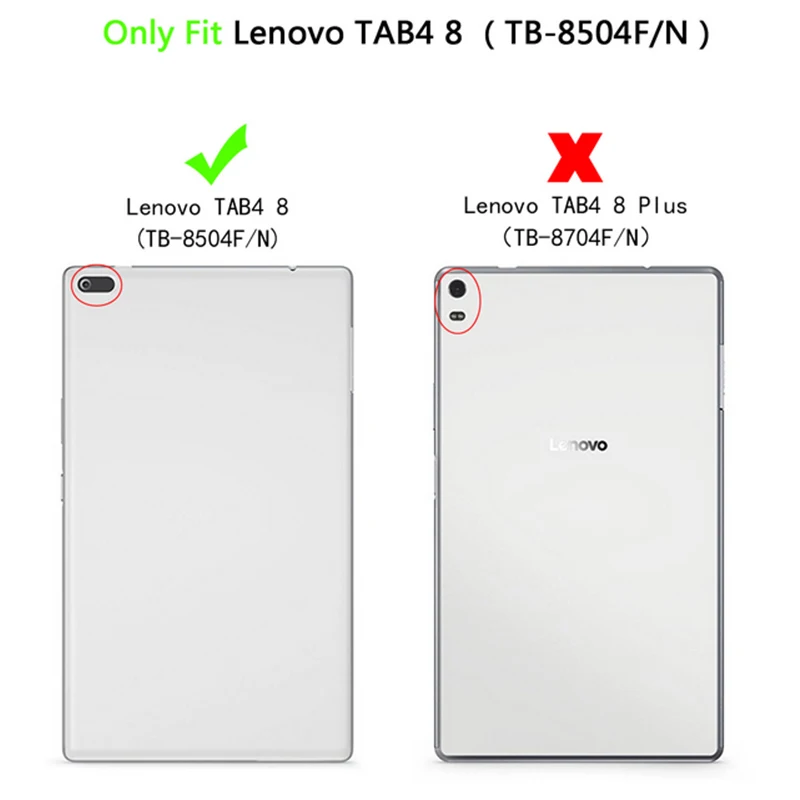 Чехол для Lenovo Tab 4 8 дюймов планшет TB 8504F/8504N 2017 выпуск с подставкой защитный чехол